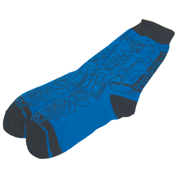 The Clear Blue Raz socks