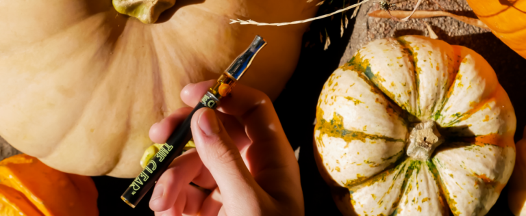 The Clear vape pens with Pumpkins
