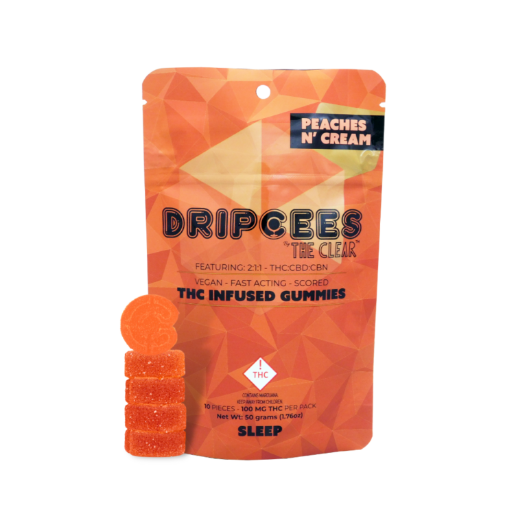 Dripcees Sleep Gummies Peaches N' Cream