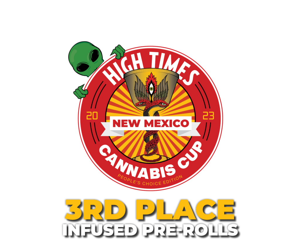 High Times Cannabis Cup New Mexico 2023 TWAX Minis third place award best infused preroll