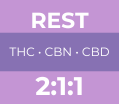 EFX Rest, THC, CBN and CBD