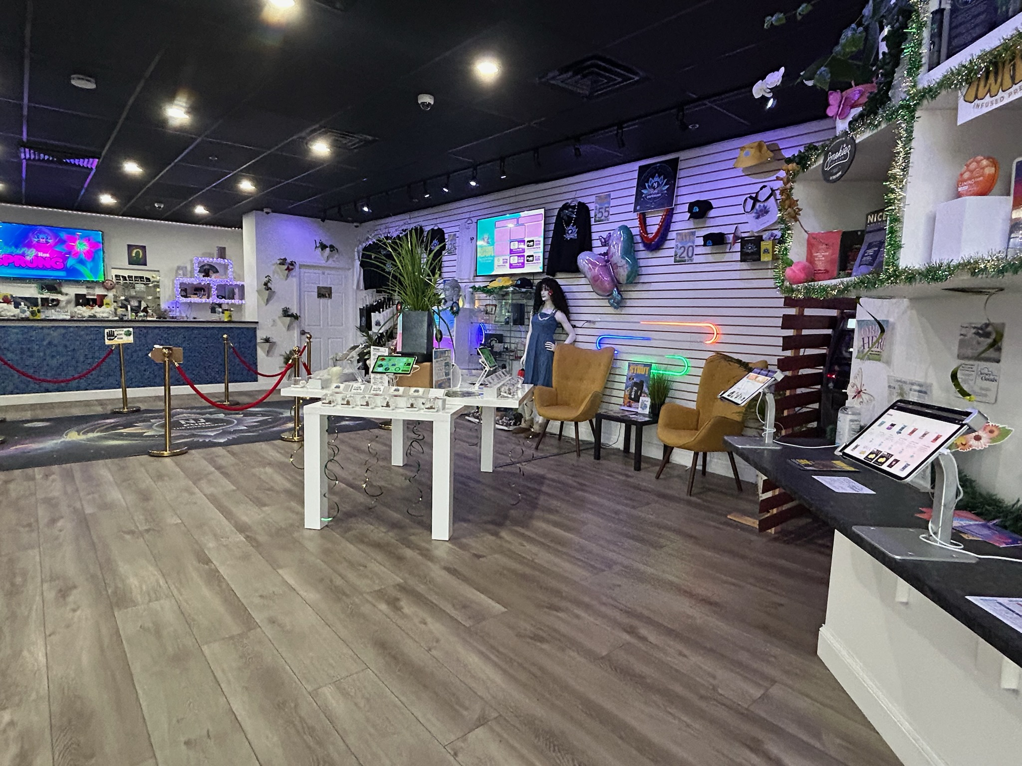 Inside the NJ Pure cannabis dispensary in Edgewater Park, Burlington County, NJ