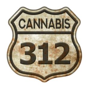 312 Cannabis / Purple Cow logo