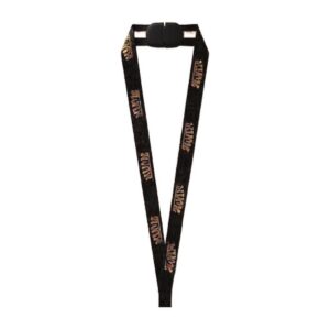 Black TWAX break-away lanyard